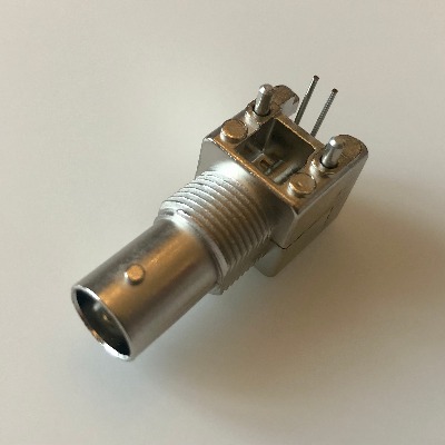 227677-1 Amp RF Connector BNC Jack R/A 50 Ohm PCB Mount