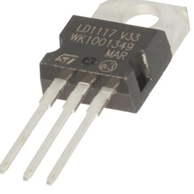 [RAW] 1 x LD1117 LD1117AV33 3.3V TO-220 Voltage Regulator 1.2A STMicroelectronics