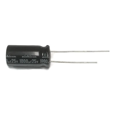 [RAW] 1 x Aluminum Electrolytic Capacitor 1000uF 25V 10x20mm Nichicon