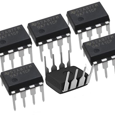 6 x Texas Instruments UA741CP IC OPAMP GP 1MHZ SGL LP 8DIP 741 UA741, Operational Amplifier